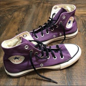 Purple High Top Converse